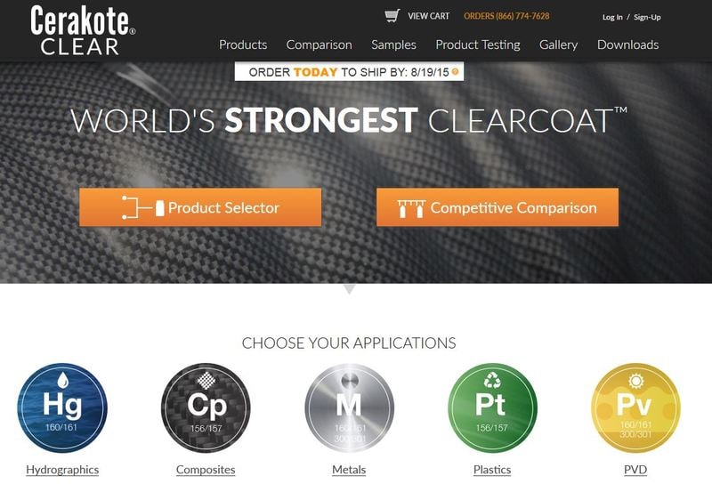 Cerakote® Introduces the World’s Strongest Clear Coat