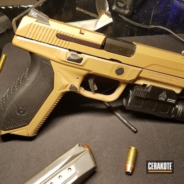 9mm Ruger Pistol Cerakoted Using Barrett® Brown