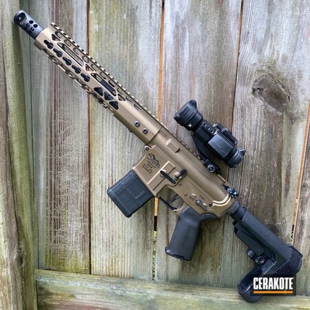 Powder Coating: S.H.O.T,Anderson Mfg.,Tactical Rifle,Burnt Bronze H-148