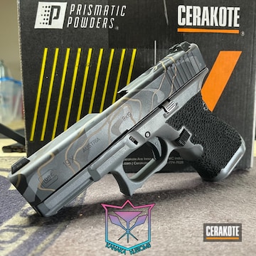 Cerakoted Titanium, Sniper Grey, Armor Black And Burnt Bronze Glock 19