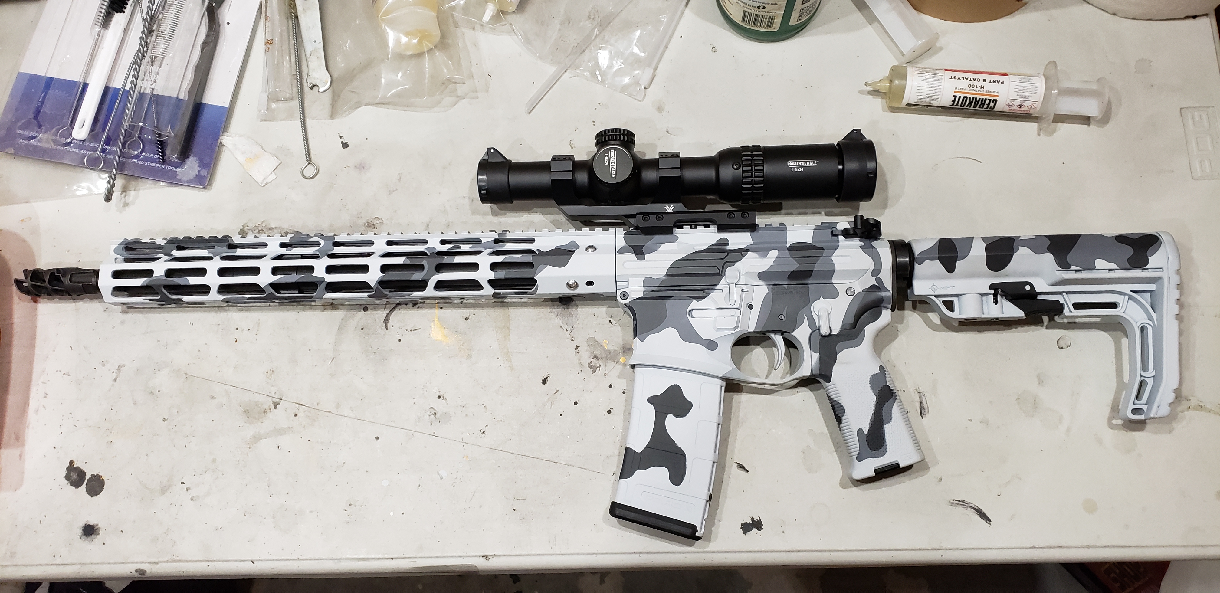 Snow Camo Guns