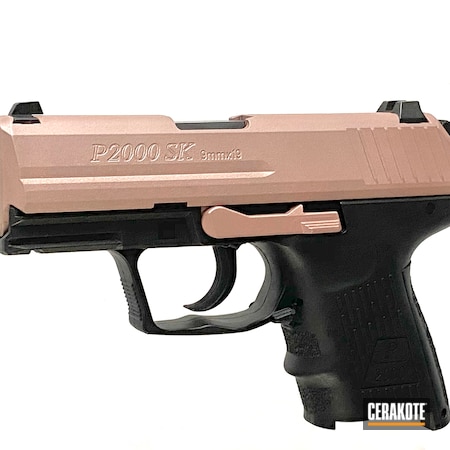 Powder Coating: ROSE GOLD H-327,9mm,S.H.O.T,P2000,Guns for Girls,HK,Guns And Roses,Before and After,Guns