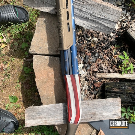 Powder Coating: Midnight Bronze H-294,NRA Blue H-171,S.H.O.T,Stormtrooper White H-297,Remington 870,USMC Red H-167,Coyote Tan H-235