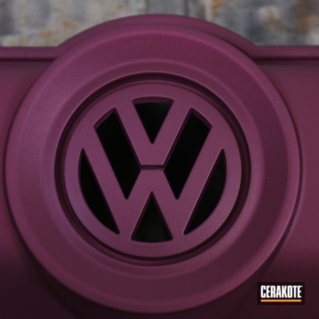 Powder Coating: VW Bug,Automotive,BLACK CHERRY H-319,Car,Engine Cover
