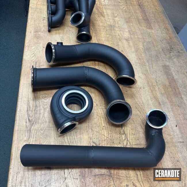 Downpipes Coated With Cerakote