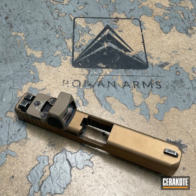 Glock 19 Slide Coated With Cerakote In H-269