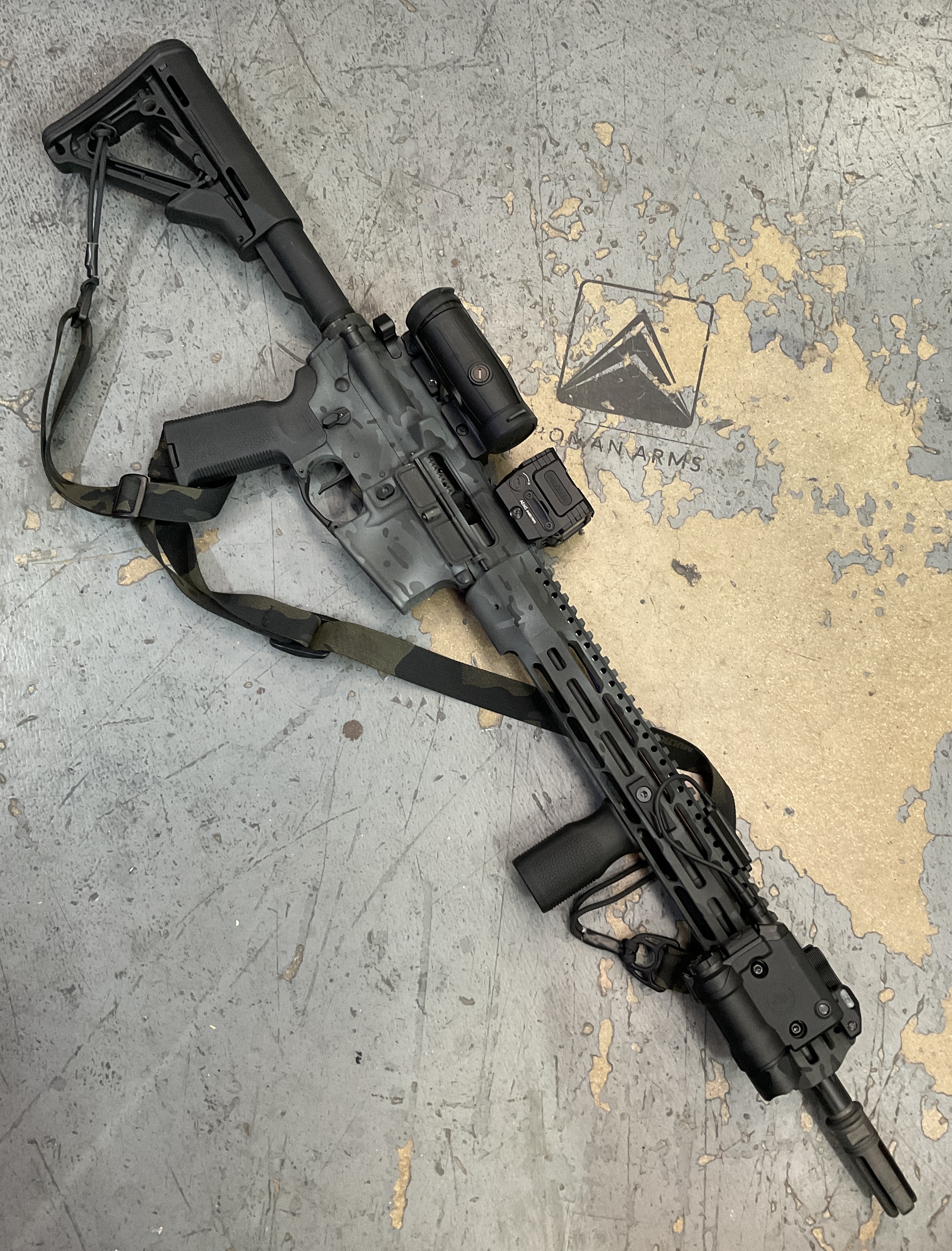 Zev Rifle finished with C-192, H-210 and H-146 | Cerakote