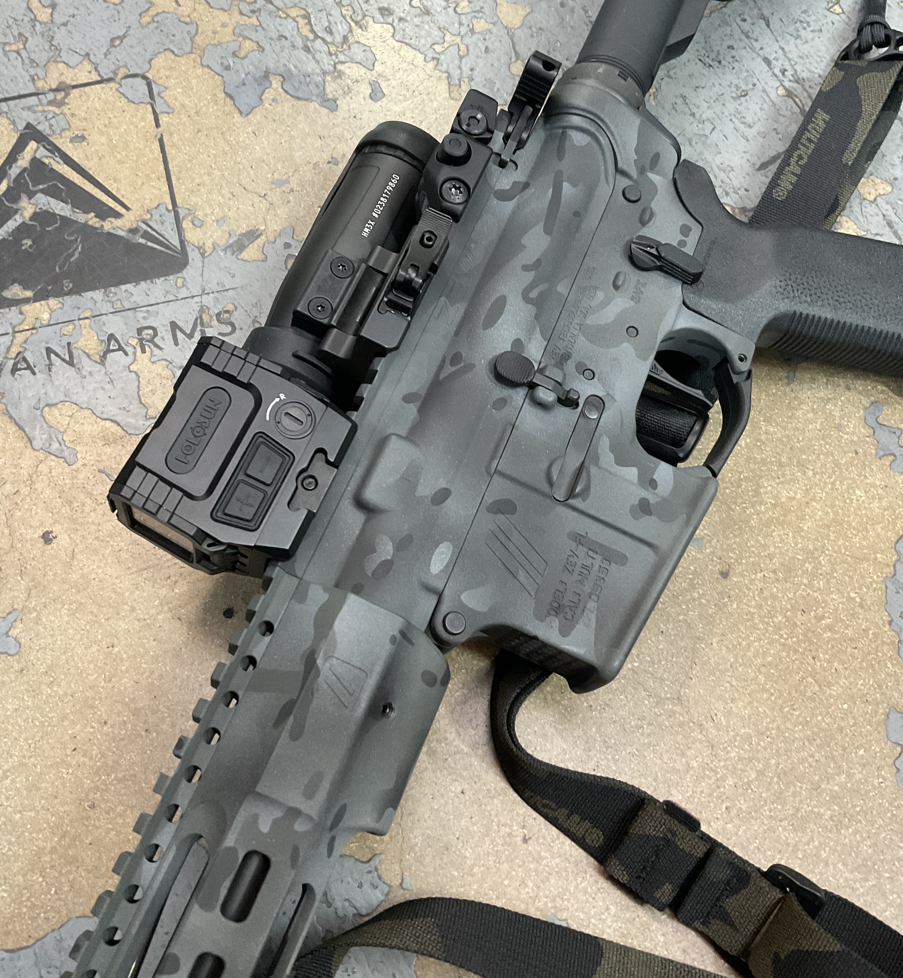 Zev Rifle finished with C-192, H-210 and H-146 | Cerakote