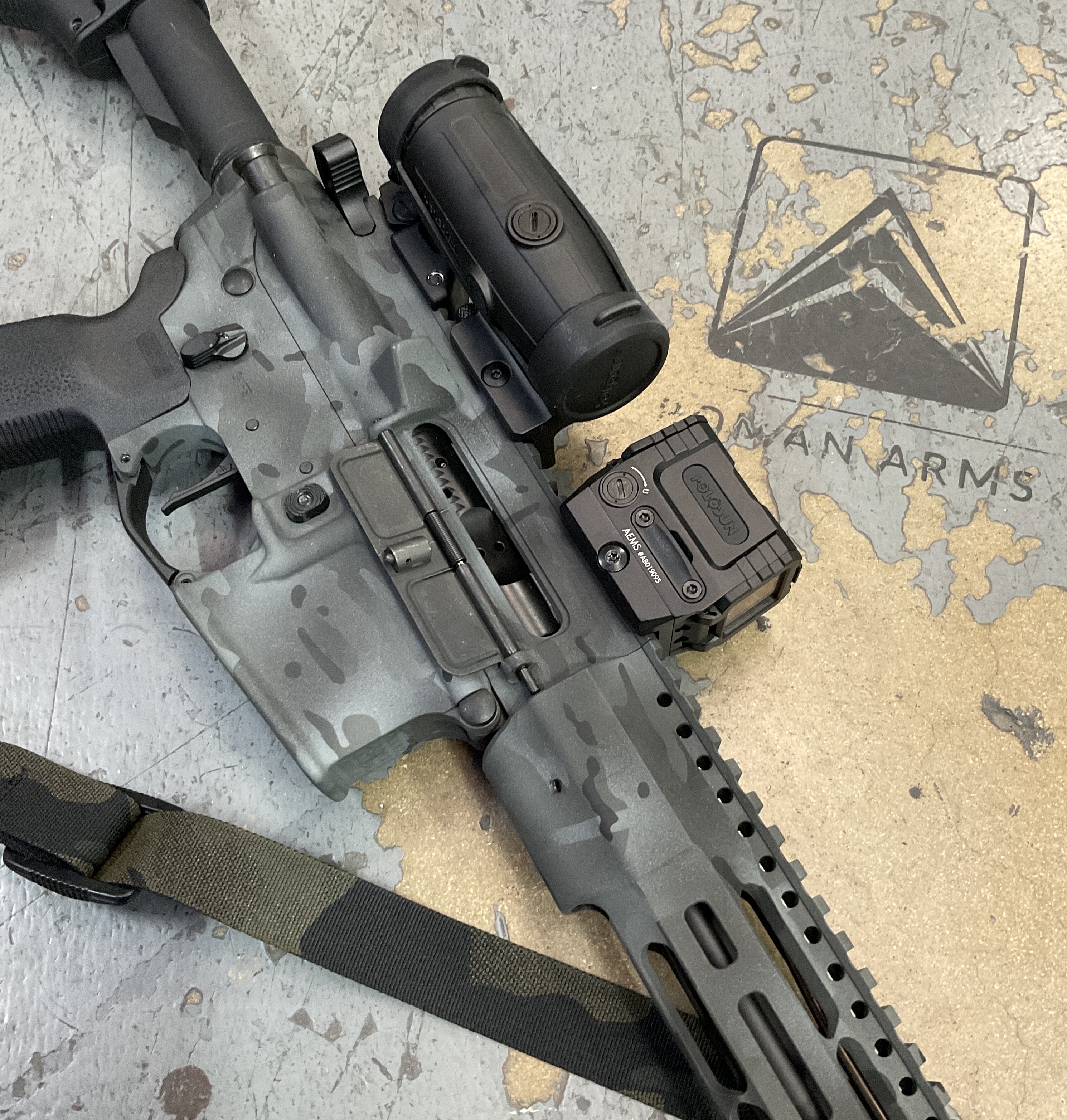 Zev Rifle finished with C-192, H-210 and H-146 | Cerakote
