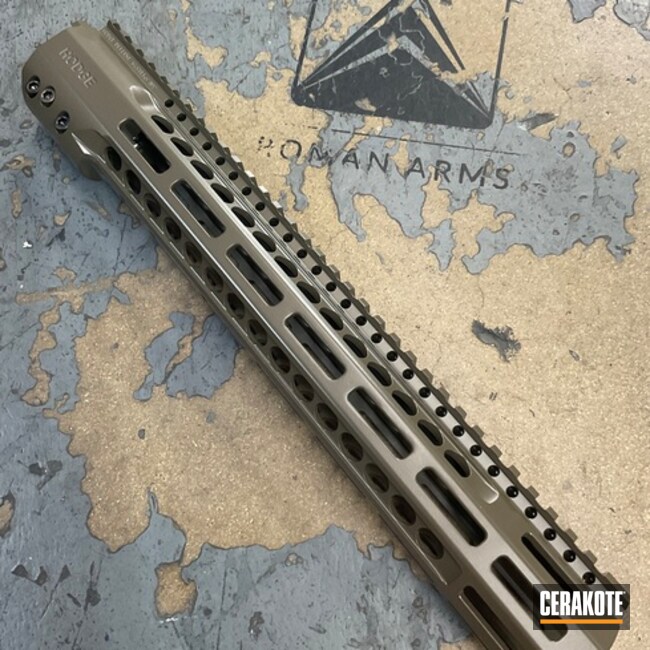 Hodge Handguard Coated With Cerakote In Blackout And Fde
