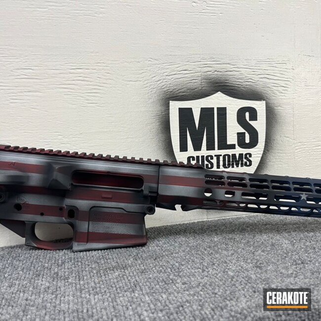 Merica' Coated With Cerakote In Bright White, Usmc Red And Patriot Blue