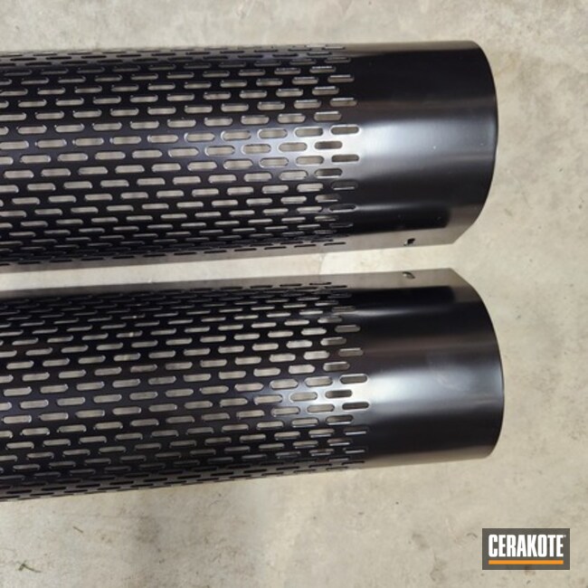 Shelby Heat Shields Coated With Cerakote In H-109