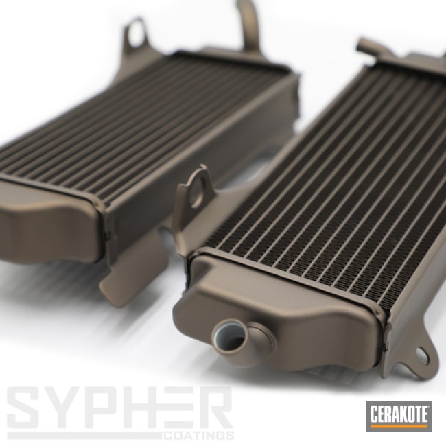 Midnight Bronze Radiators And Ignition Cover - Yamaha Yz450 - Sypher Coatings