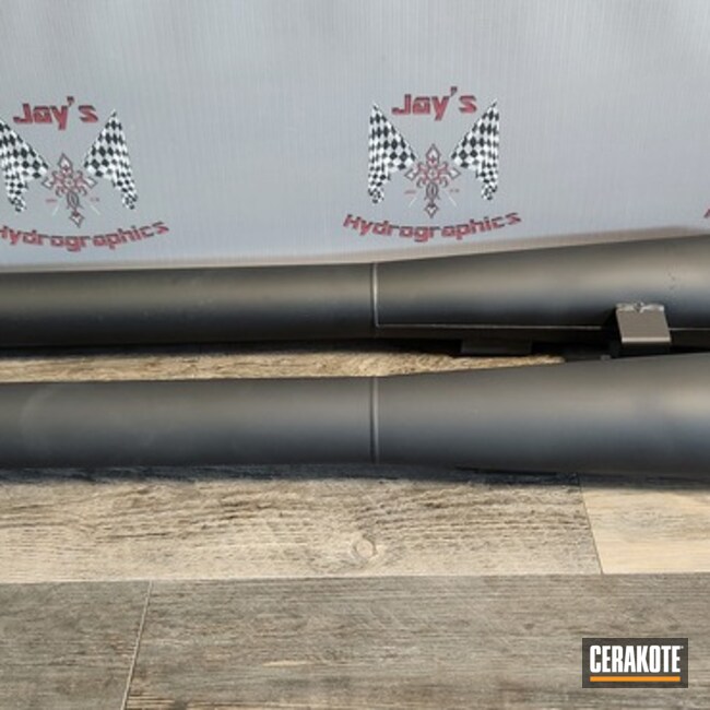 Exhaust Pipes Coated With Cerakote In C-7600