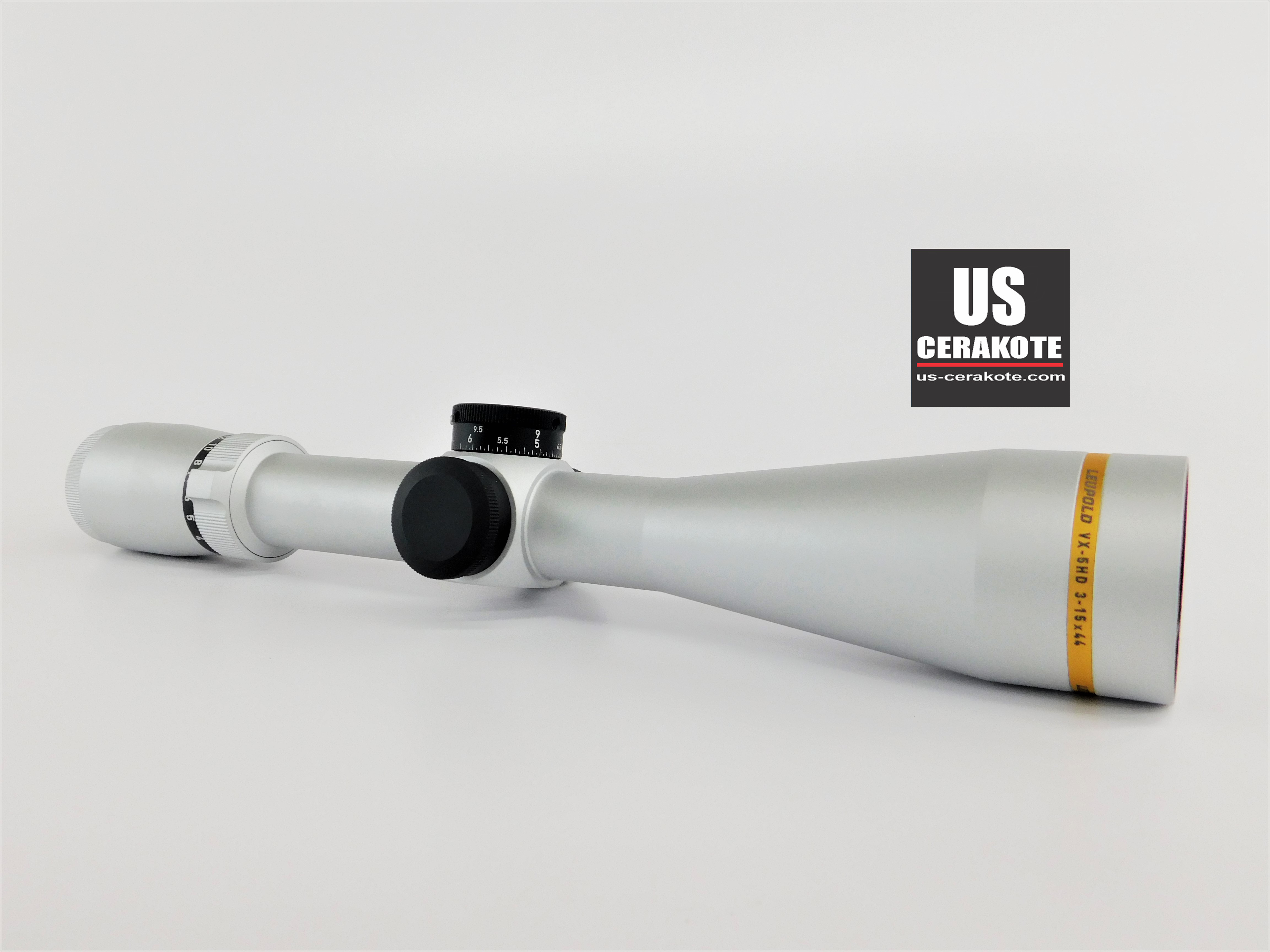 Scope Leupold Scope and Talley Rings Cerakoted in Satin Aluminum | Cerakote