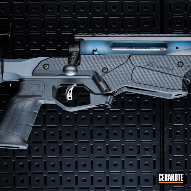 Savage Precision Carbon Fiber Coated With Cerakote In H-146, H-147 And H-185