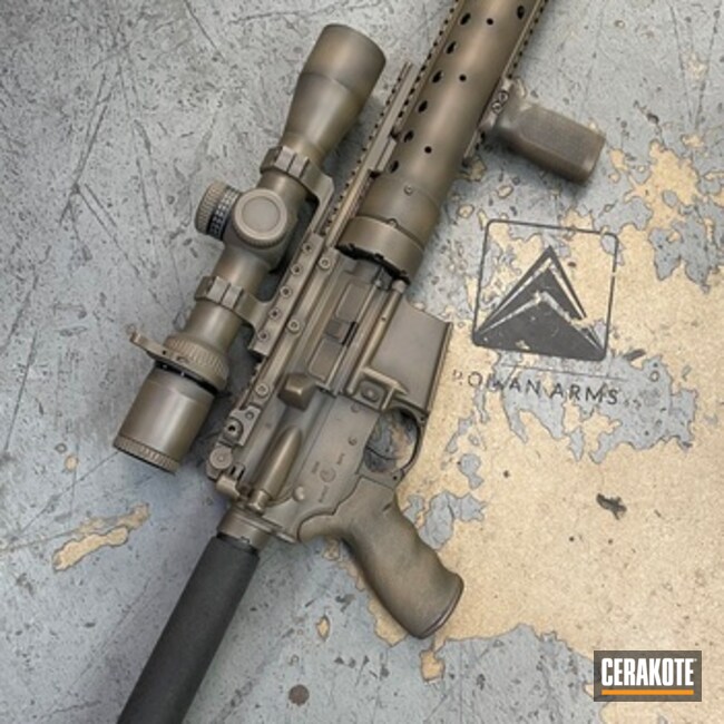 Ar 15 Build Coated With Cerakote In H-190 And H-265