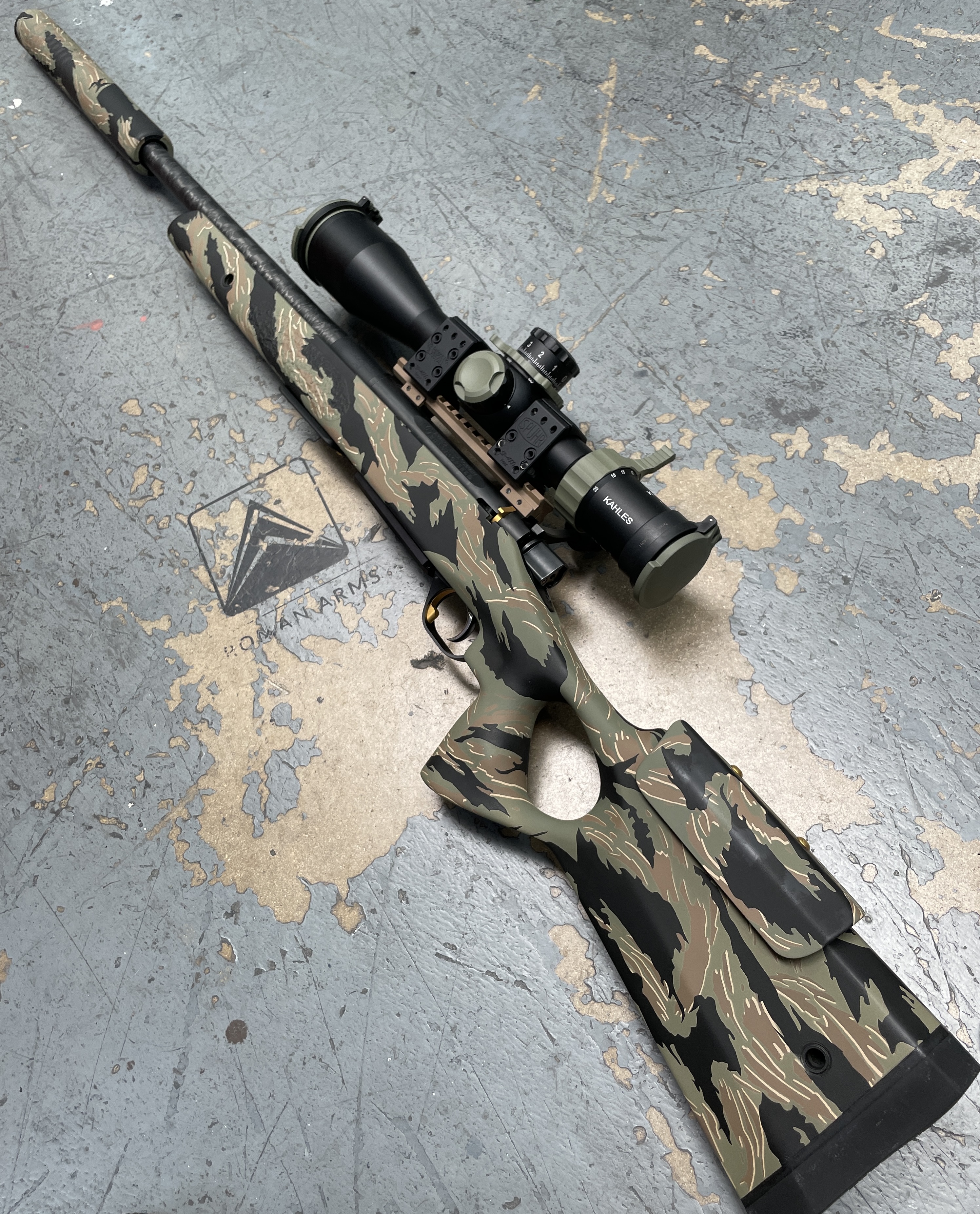 Hunting Rifle in a Hazel Green, Light Sand and Graphite Black Finish ...
