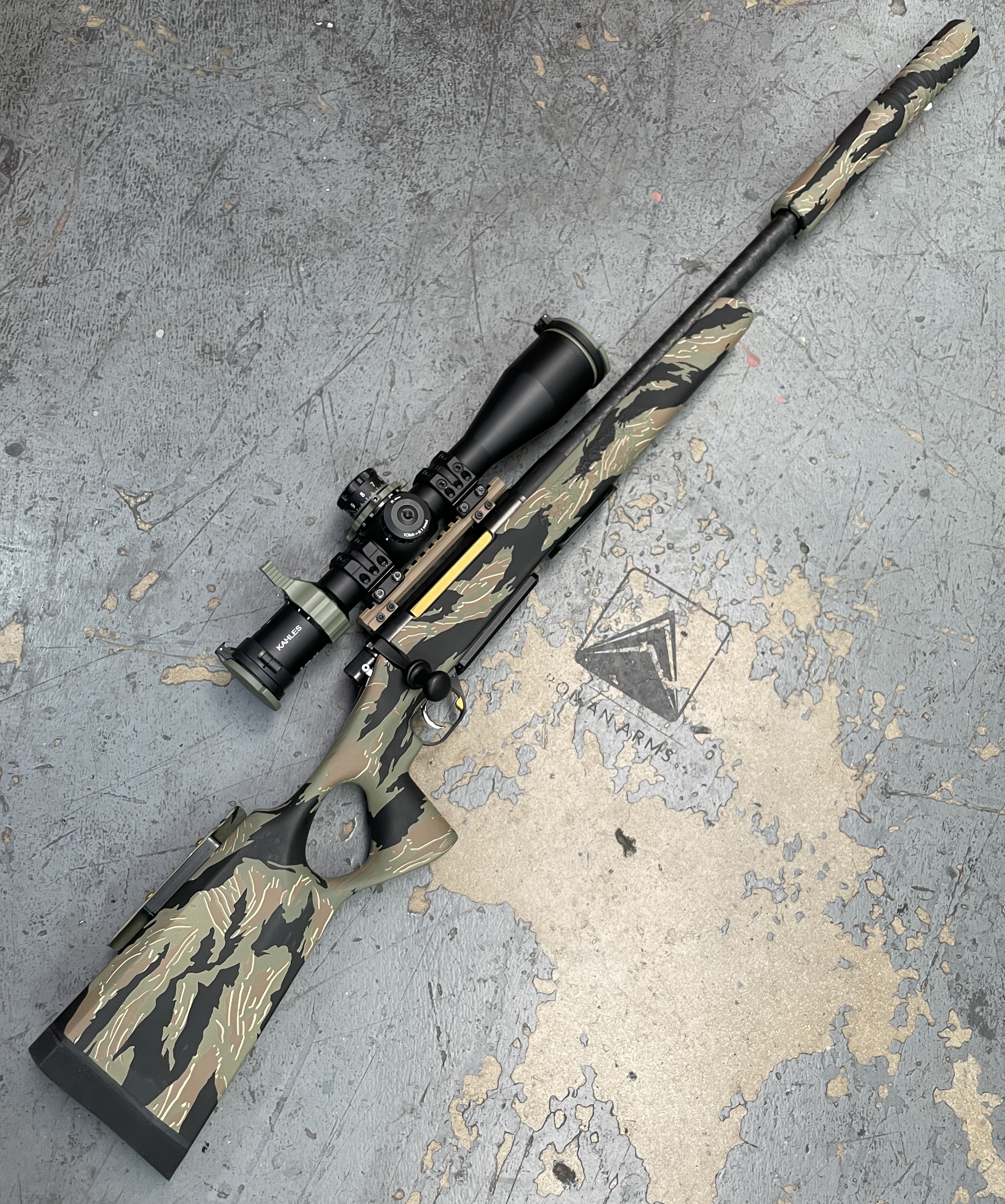 Hunting Rifle in a Hazel Green, Light Sand and Graphite Black Finish ...