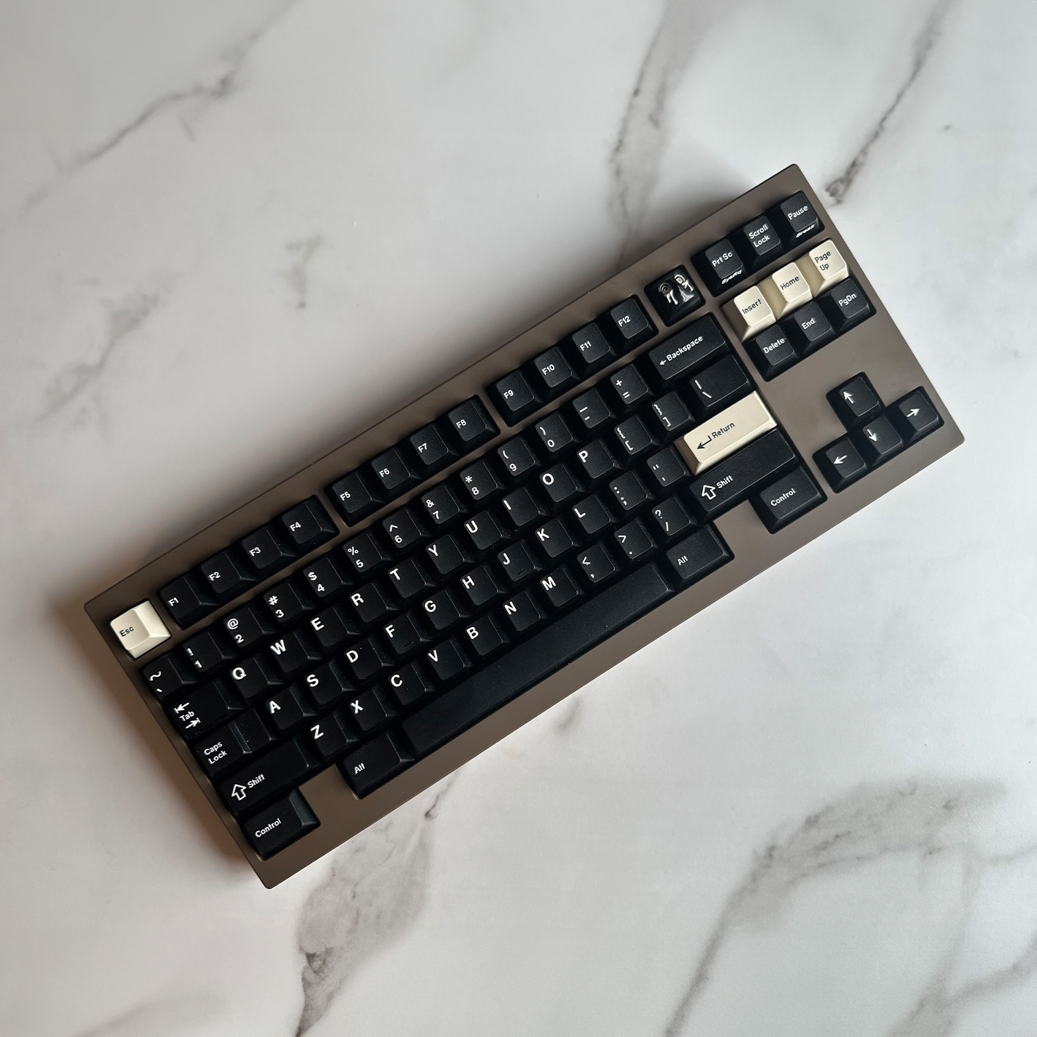 258 Keyboard Key Cruel World CW88 - Custom Mechanical Keyboard Sprayed in Chocolate ...