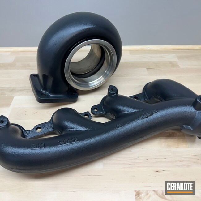 Exhaust And Turbo Coated With Cerakote In C-7300