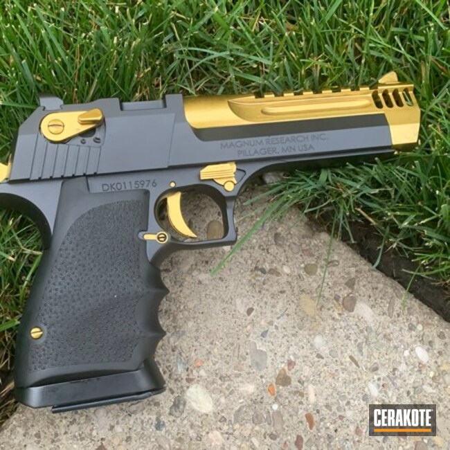Desert Eagle With Gold Accented Hardware