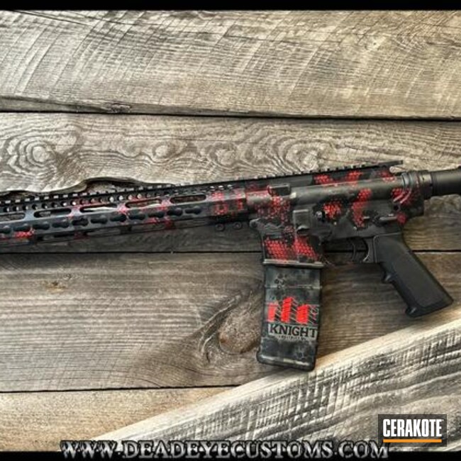 Ar15 Coated With Cerakote In H-210, H-146 And H-167