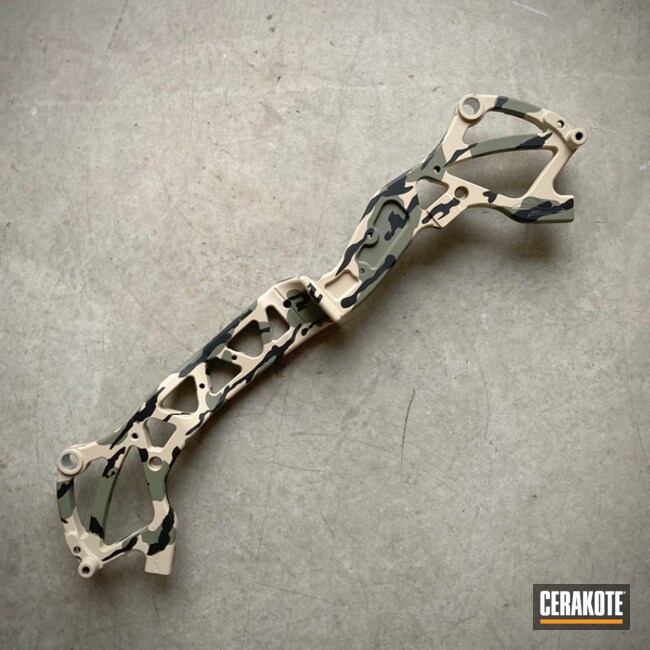 Bow Riser Coated With Cerakote In H-248, H-30372 And H-146