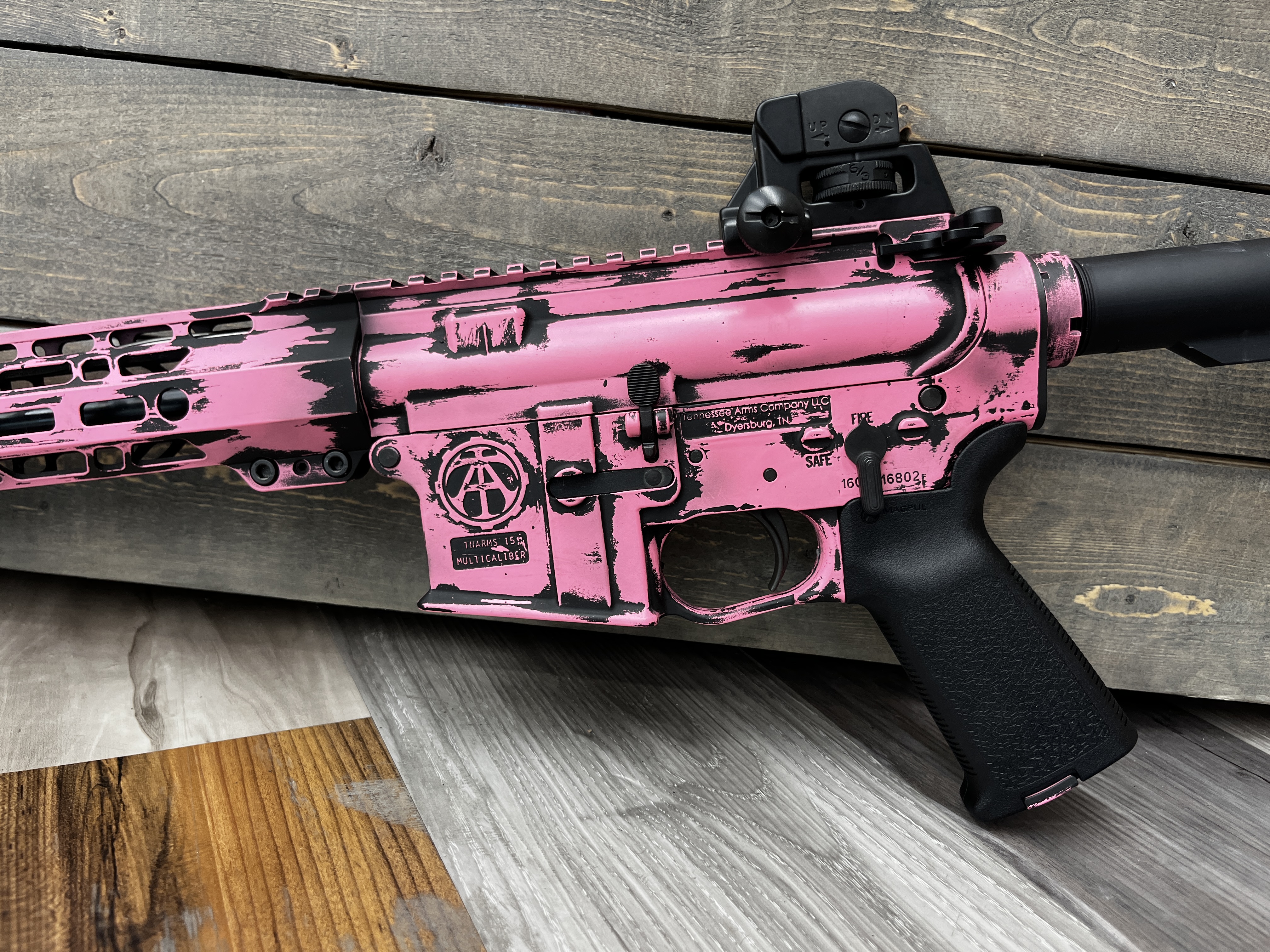 Pink Ar Pink AR-15 | Cerakote