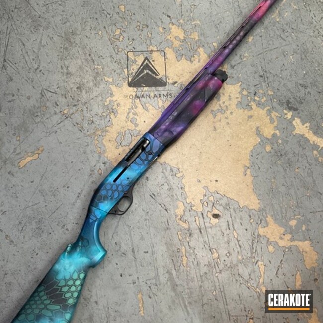 Cerakote Fx Liberty, Bright White, Sangria, Sky Blue, Matte Armor Clear, Aztec Teal, Robin's Egg Blue And Midnight Blue Benelli