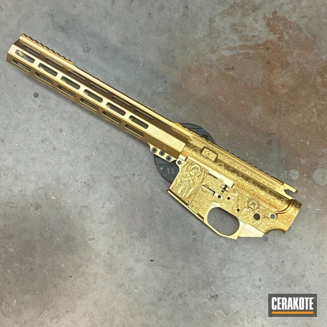 Ar Gold With Angel Engraving 