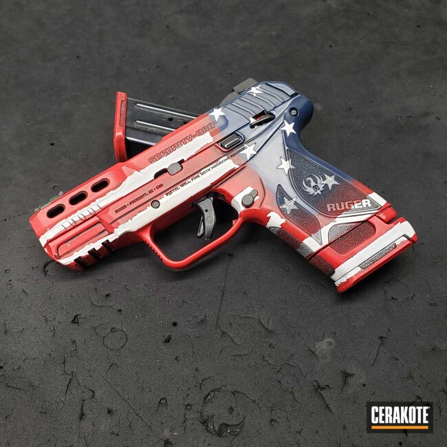 Ruger Security 380 American Flag | Cerakote