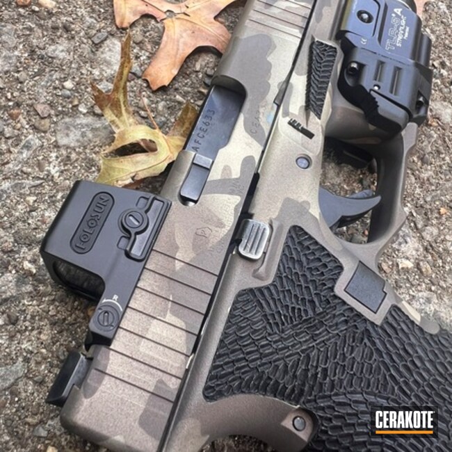 Champagne, Fools Gold And Black Gold Glock 19 Camo