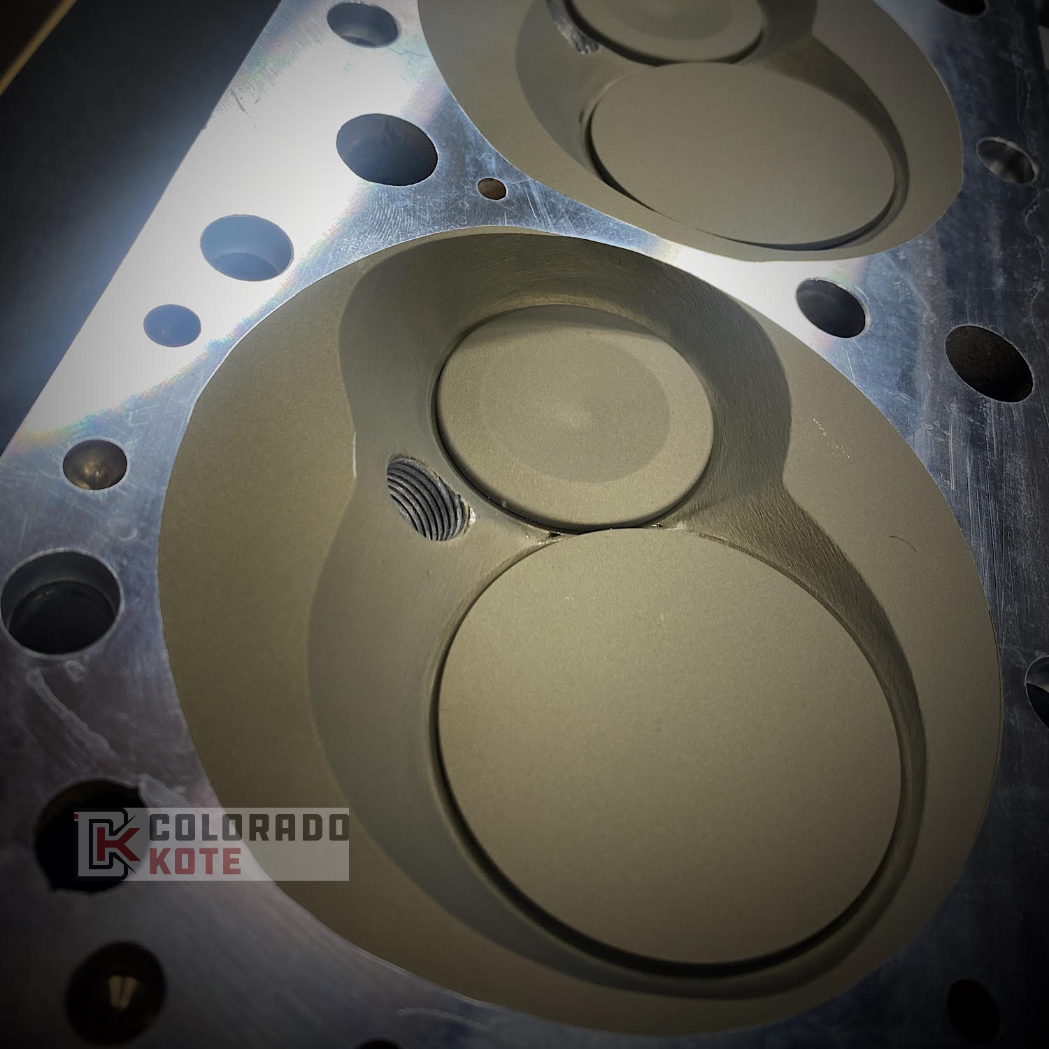 Engine Combustion Chambers coated in V-136 Piston Coat | Cerakote