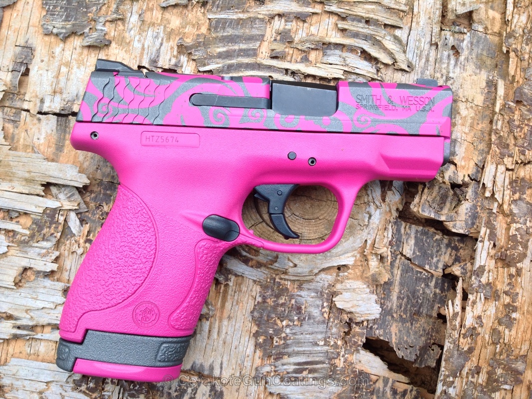 H-224 Sig Pink with H-237 Tungsten by Frank Pecoraro | Cerakote