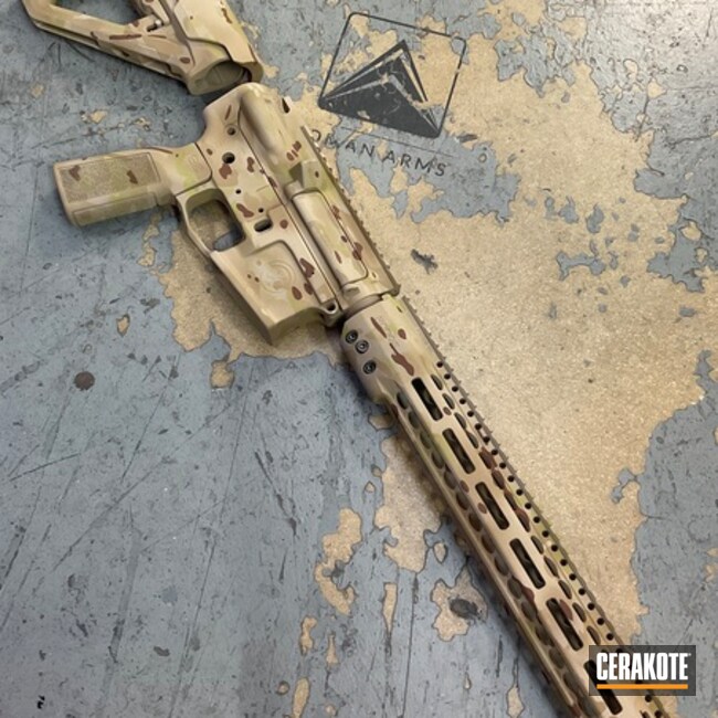 Hodge Defense Ar15 Coated With Cerakote In H-269, H-340, H-342 And H-203