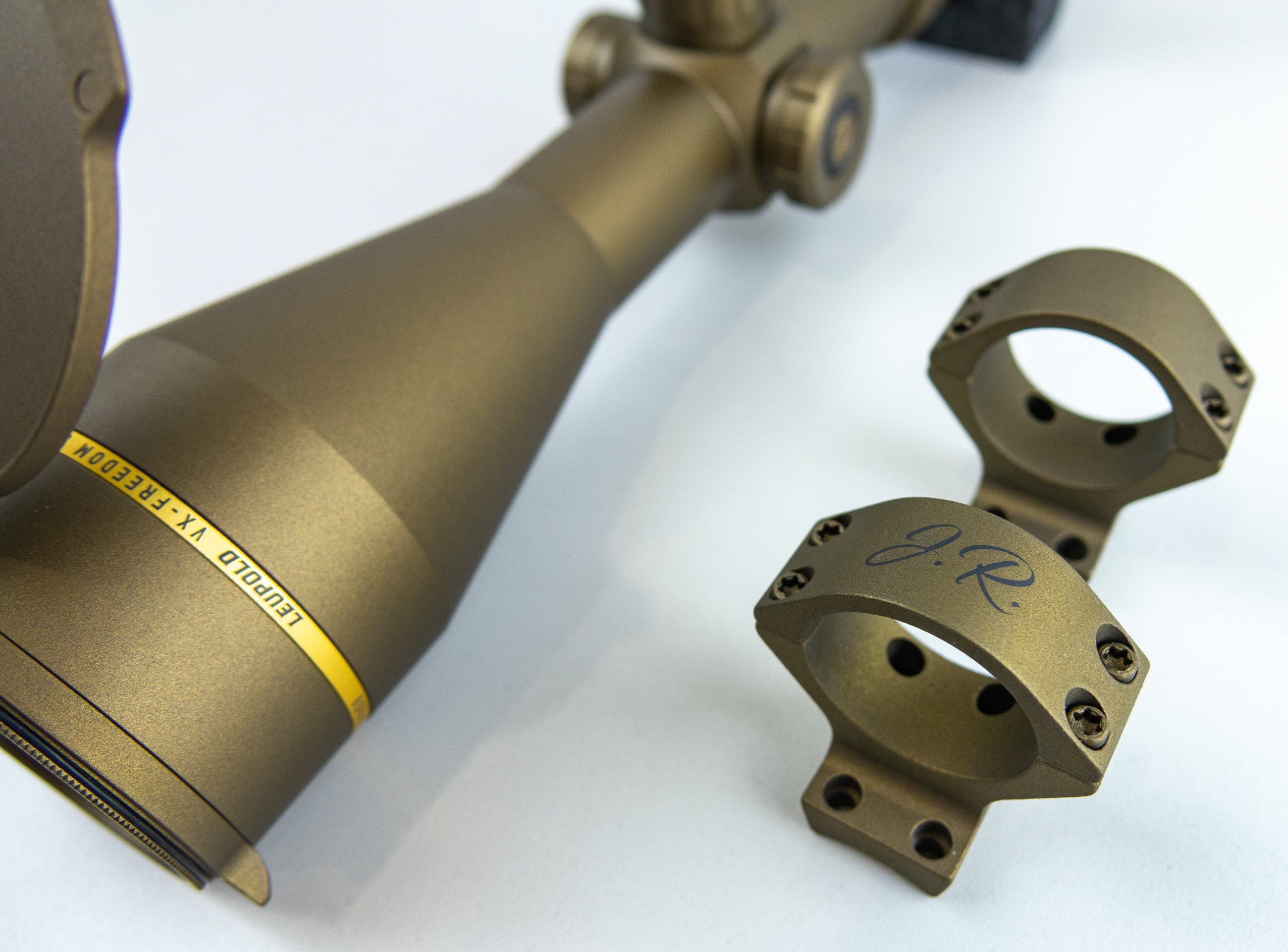 Scope and mounts with lettering | Cerakote