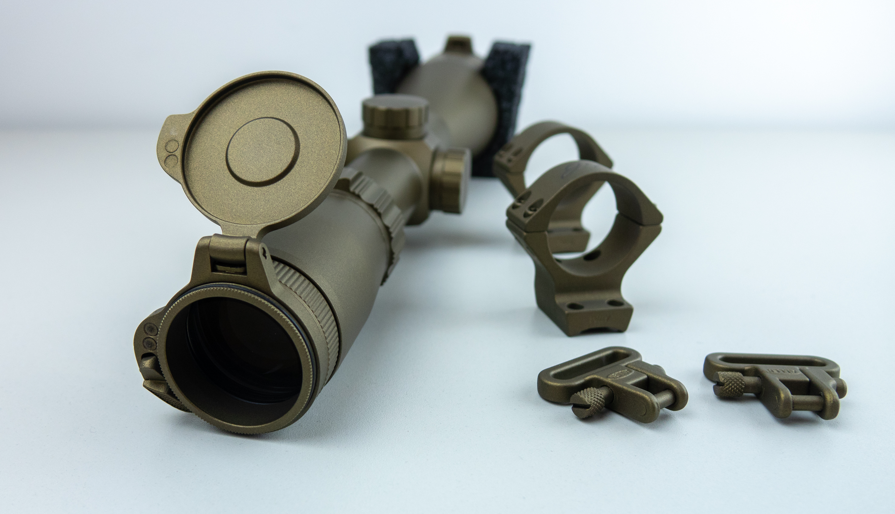 Scope and mounts with lettering | Cerakote