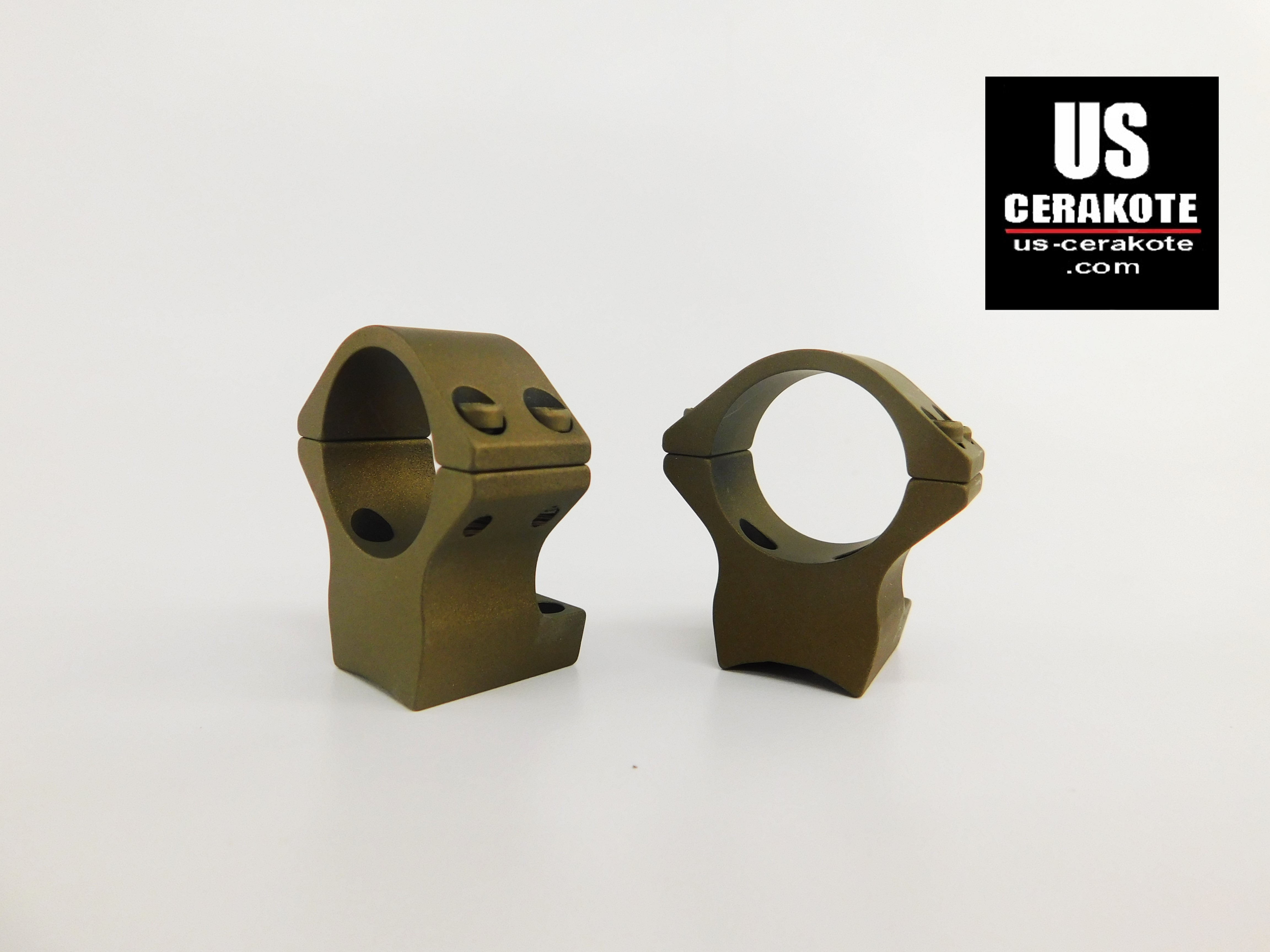 Talley Rings Cerakoted in Burnt Bronze | Cerakote