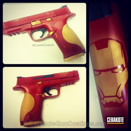 Powder Coating: Crimson H-221,Smith & Wesson,Handguns,Gold H-122,Custom Mix,Burnt Bronze H-148