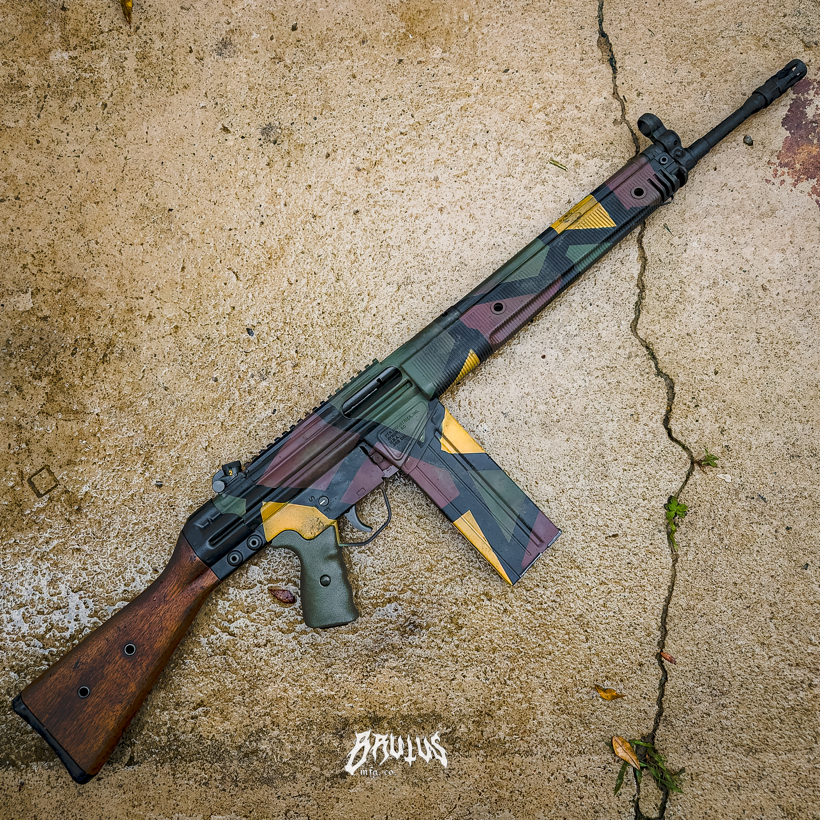 Turtle shell camo, or buntfarbenanstrich PTR91 | Cerakote