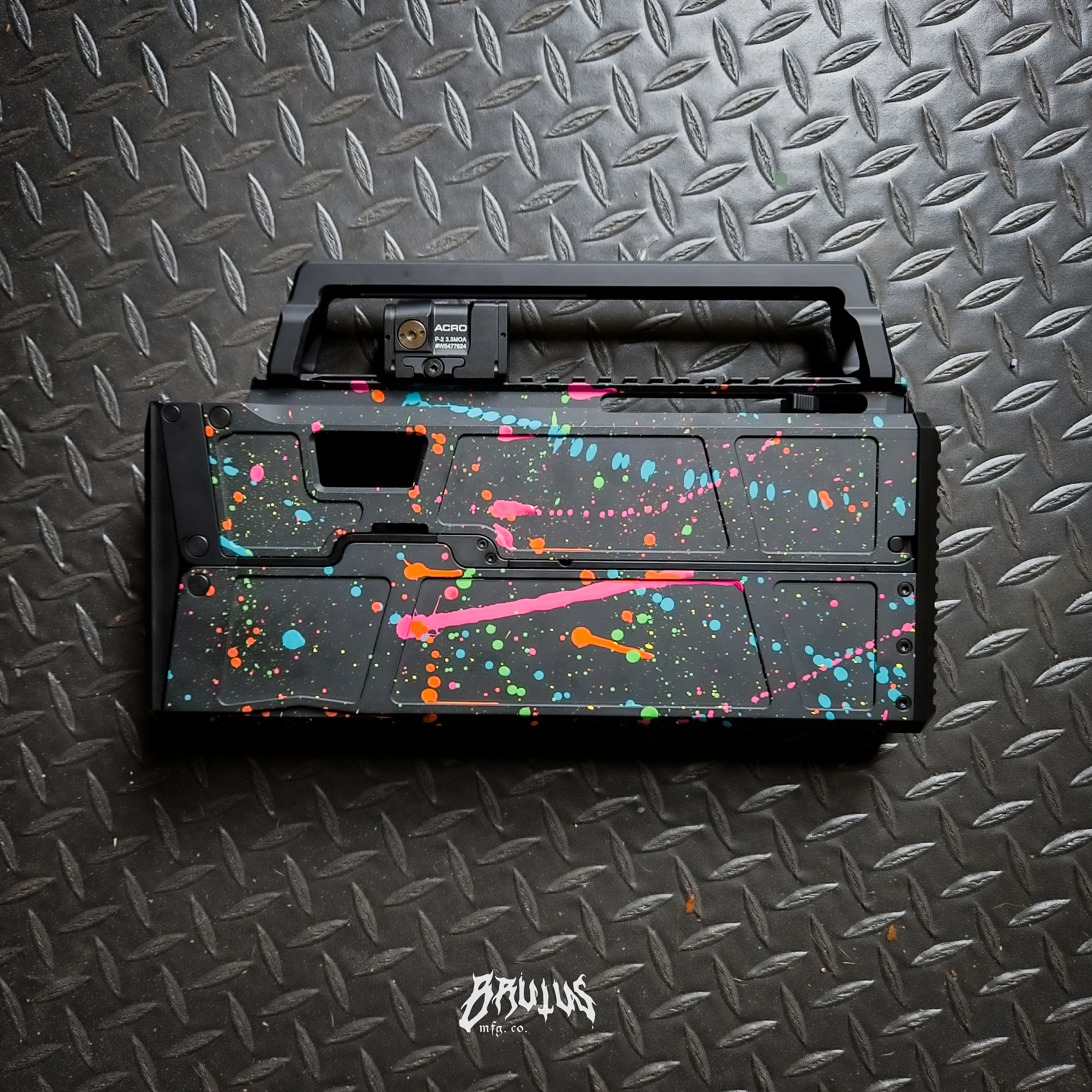 Aztec Mamba Neon splatter B&T BWC9 | Cerakote