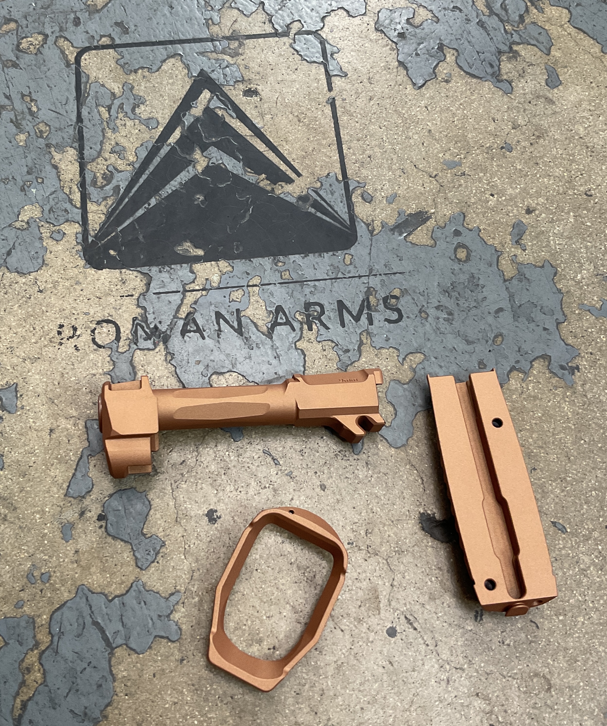 Custom Backstrap P320 Icarus done in H-294 and H-347 | Cerakote