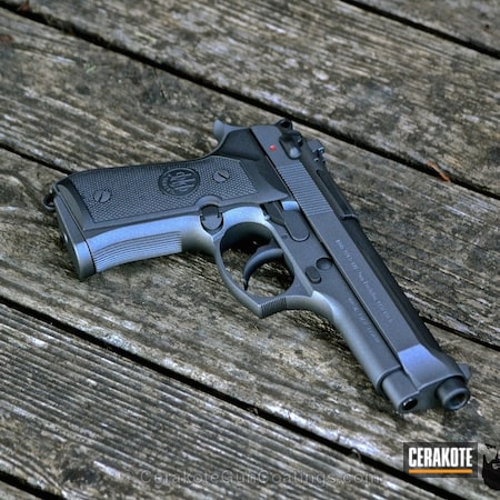 Powder Coating: Handguns,Beretta,Cobalt H-112,Tungsten H-237