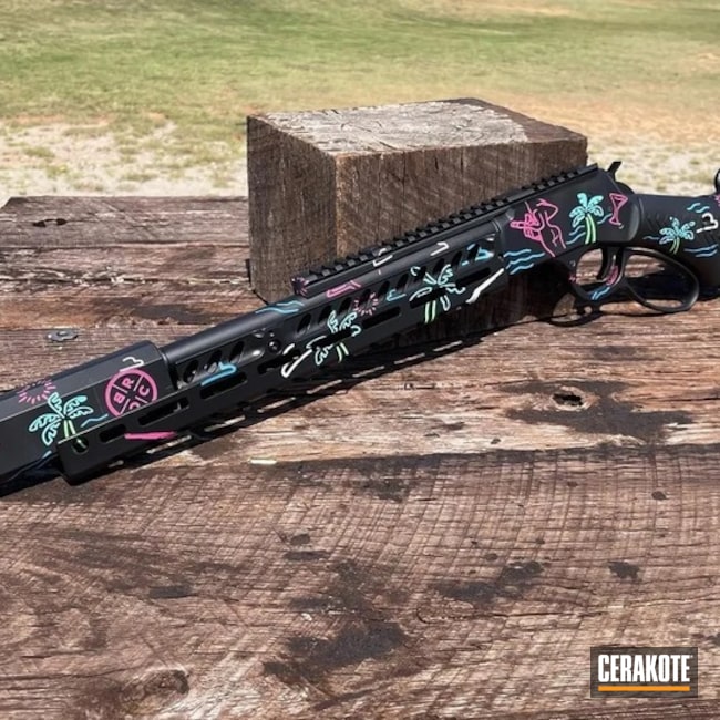 Hidden White, Sig™ Pink, Graphite Black And Sea Blue Lever Action