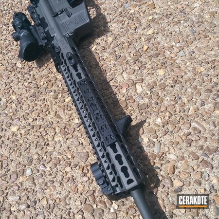 Powder Coating: Custom Cerakote,Armor Black H-190,Tactical Rifle,Tungsten H-237,Guns,Disruptive Grey