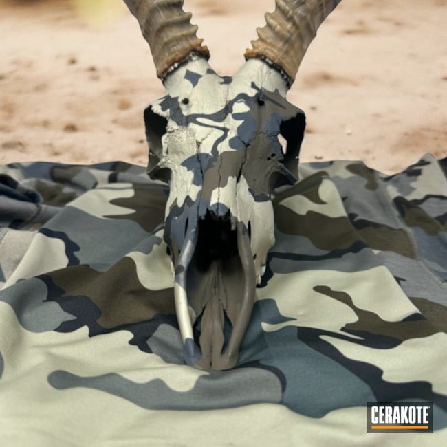 Custom Camo Matching For Impala Skull - Taxidermy