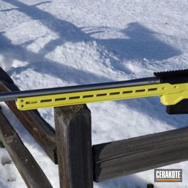 Bolt-action Coated With Cerakote In Lemon Zest