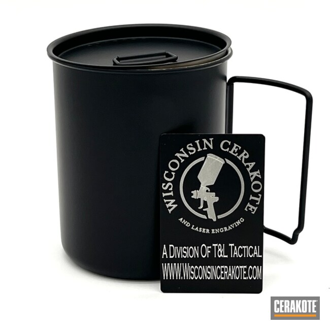 Cup W/lid Graphite Black