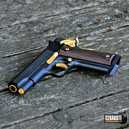 Powder Coating: Graphite Black H-146,1911,Gold H-122,Colt